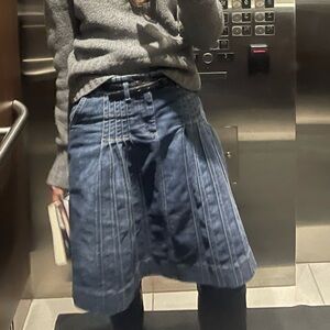 Burberry London Mid-Length Denim Skirt